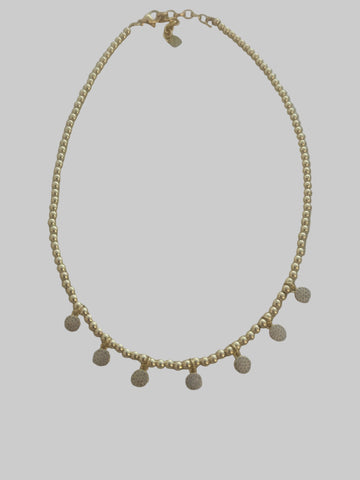 CZ Circle Drop Necklace